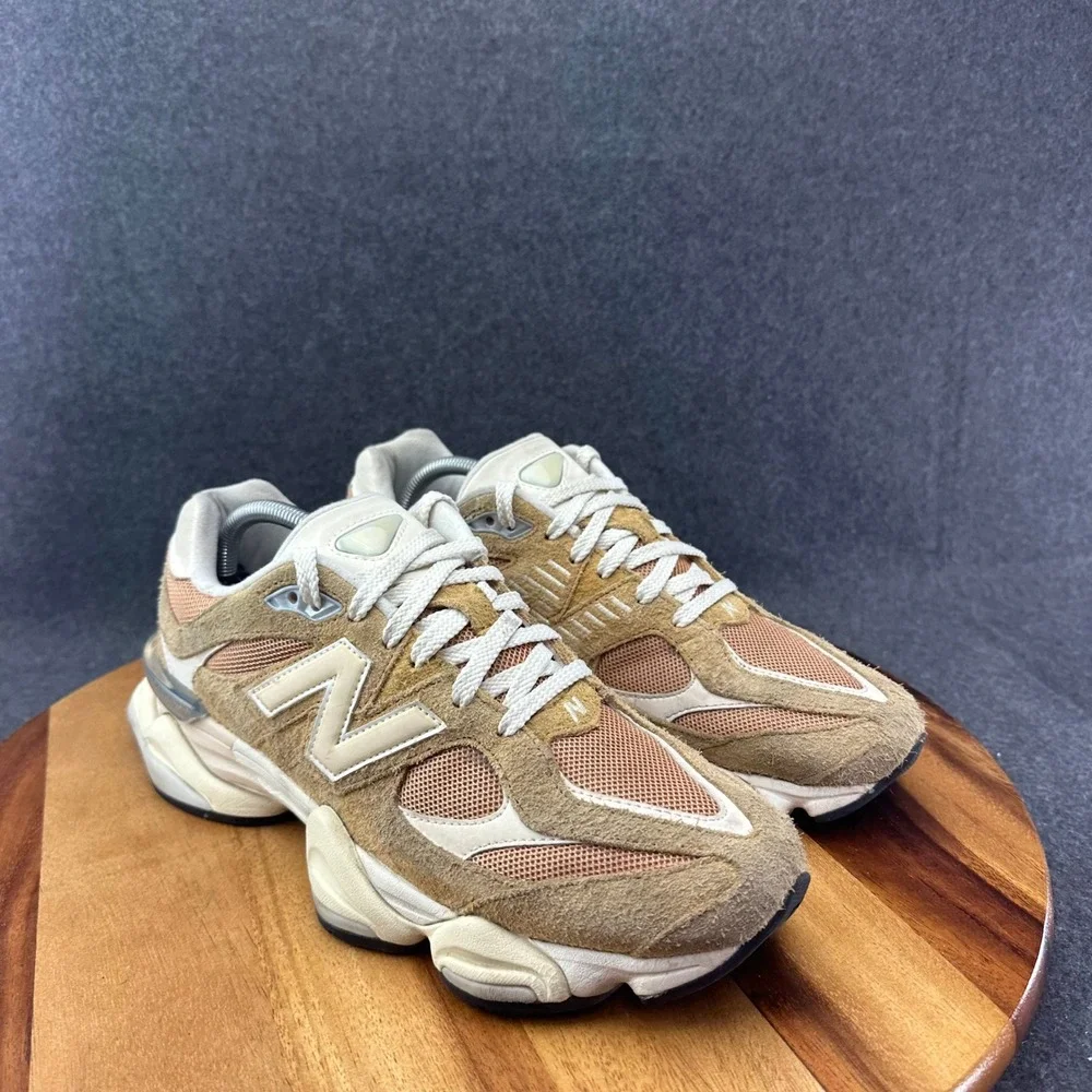 New Balance 9060 U9060HMT Great Plains Tan White Suede Mesh Men's 9.5 Sneakers